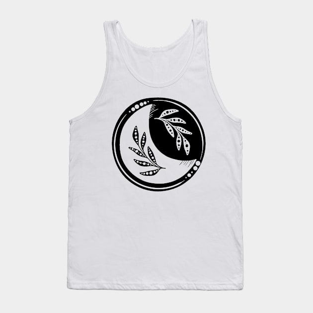 Floral Yin Yang Tank Top by Designs by Katie Leigh